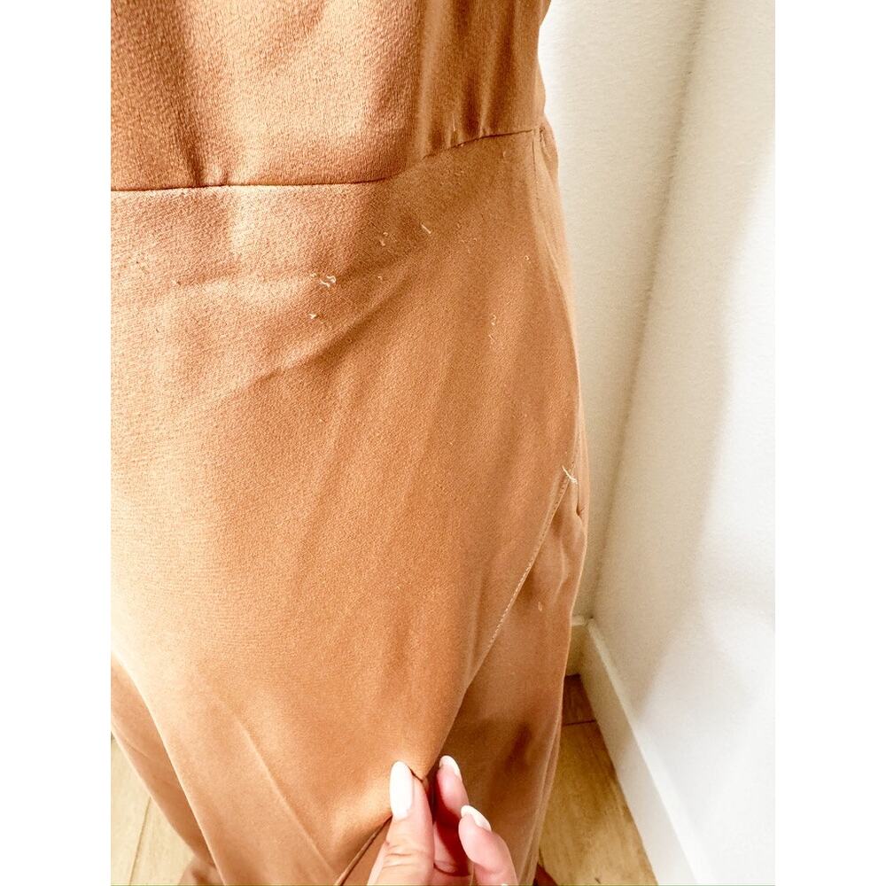 NWT BHLDN Anthropologie Dylan Cocktail Bridesmaid Dress Sedona One Shoulder Maxi - Picture 5 of 11
